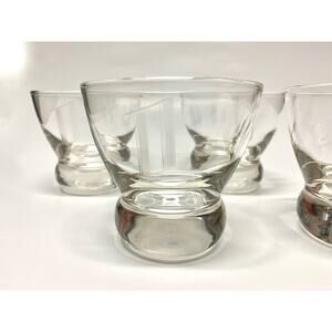 Vintage Barware Monogram Glasses - Set of 4 Retro Barware